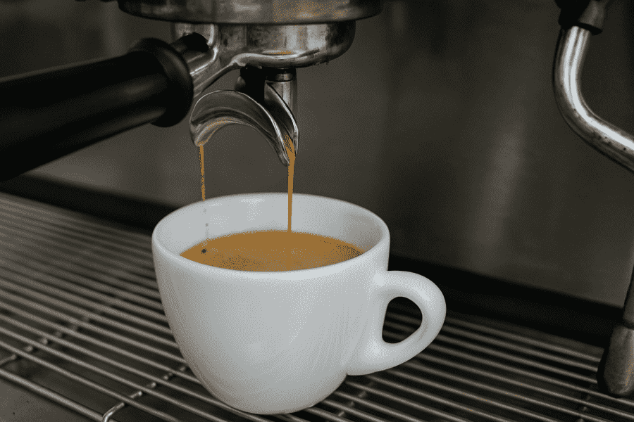 Espresso przelewa się za szybko