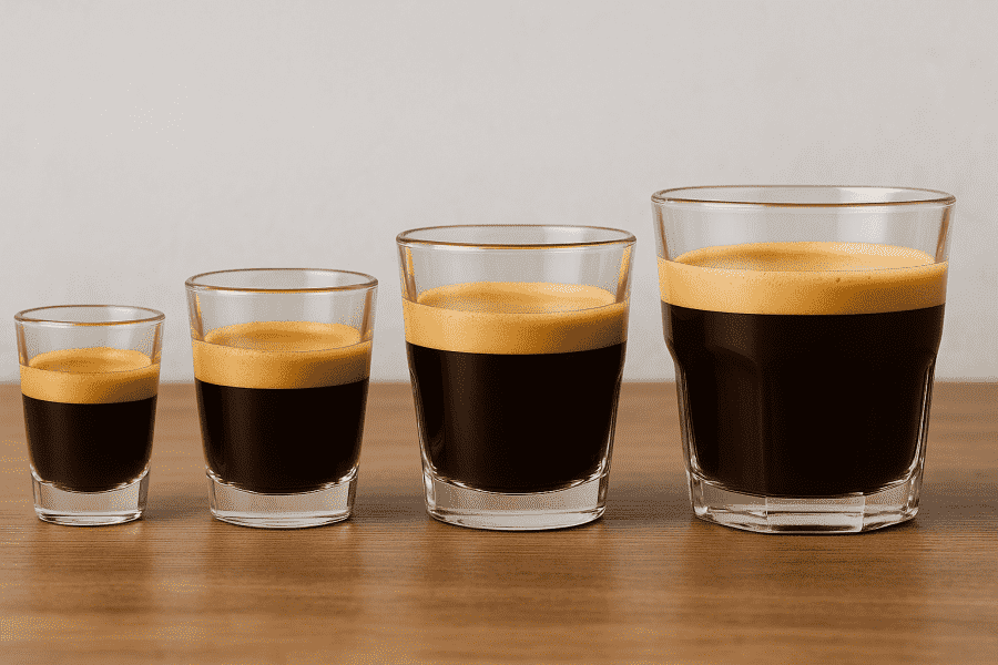 Ile ml ma espresso