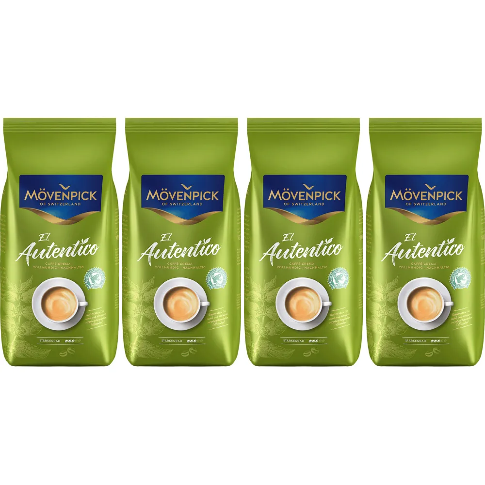 Mövenpick El Autentico - ziarna kawy - 4 x 1 kilogram