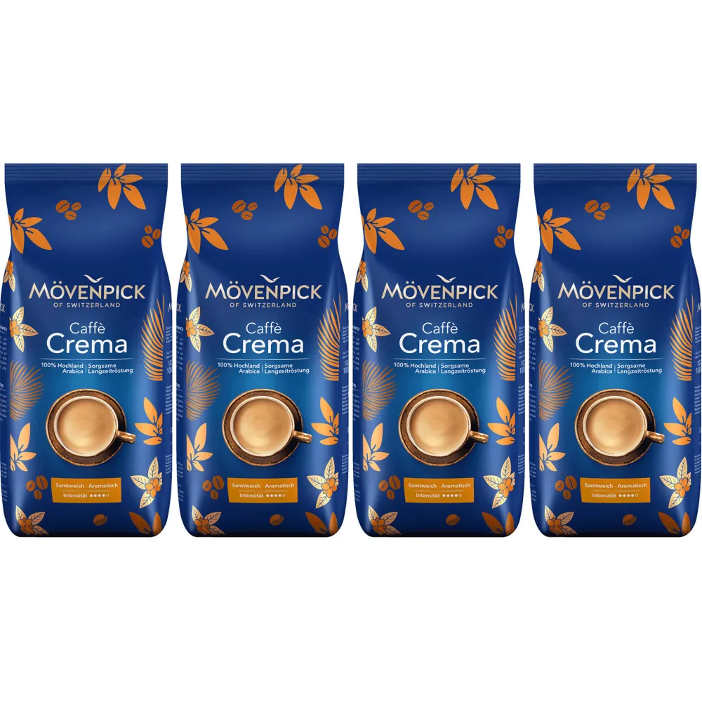 Mövenpick caffè crema - kawa ziarnista - 4 x 1 kg
