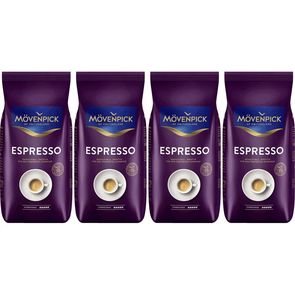 Mövenpick Espresso - kawa ziarnista - 4 x 1 kg