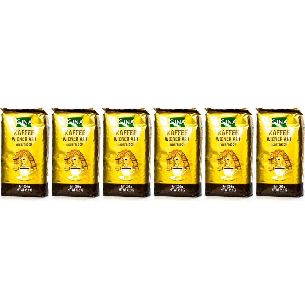 Gina Wiener Kaffee - kawa ziarnista - 6 x 1 kg
