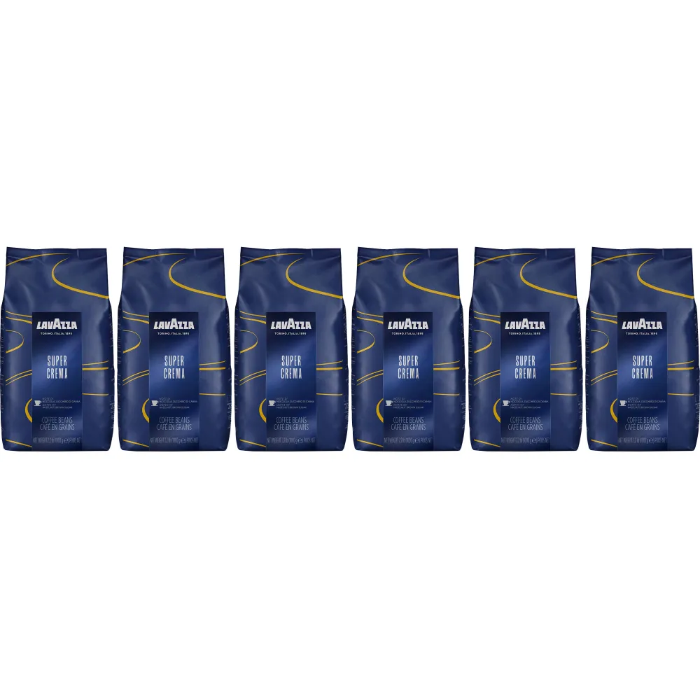 Lavazza Super Crema Espresso - Kawa ziarnista - 6 x 1 kg