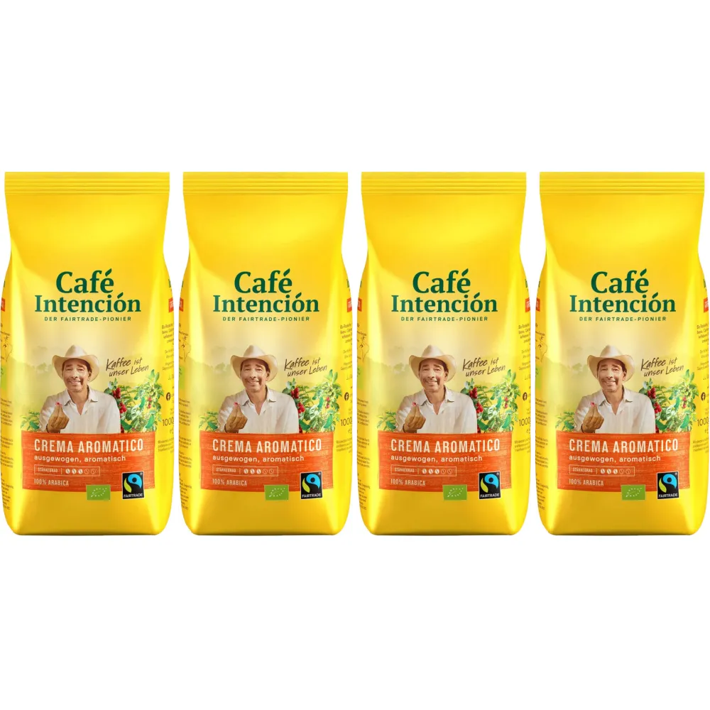 Café Intención Crema Aromatico - kawa ziarnista - 4 x 1 kg