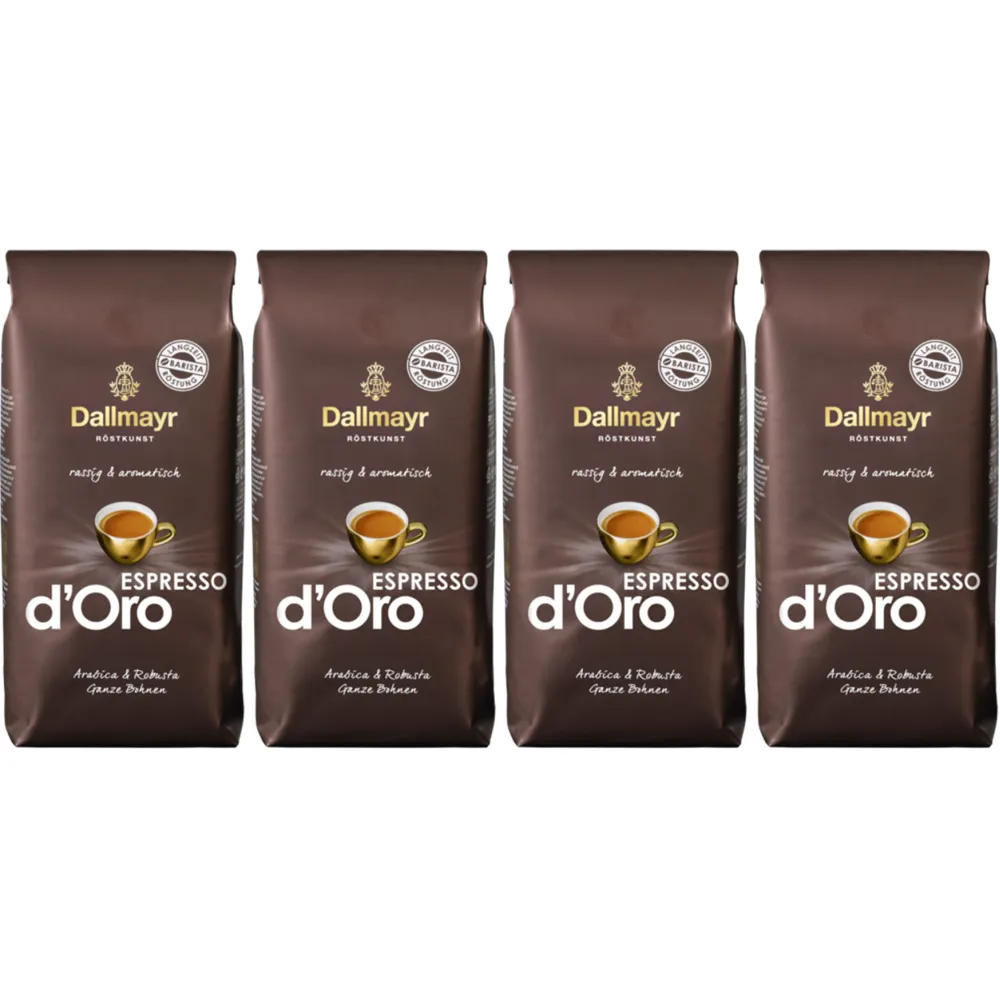Dallmayr Espresso d'Oro - kawa ziarnista - 4 x 1 kg