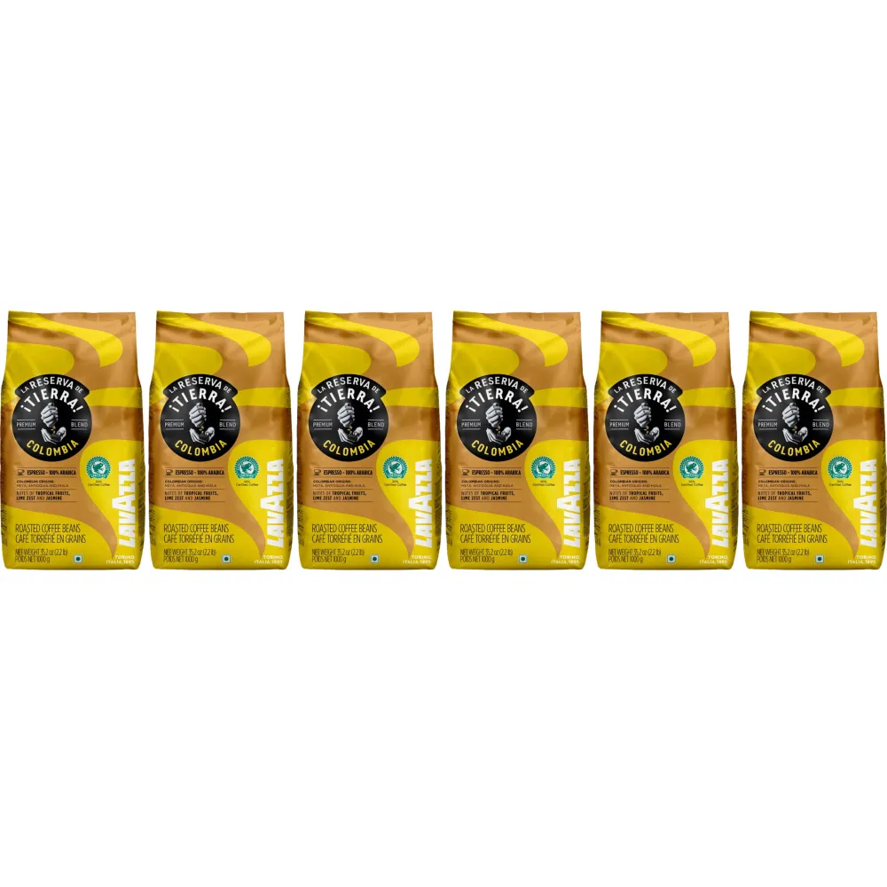 Lavazza ¡Tierra! Kolumbia - kawa ziarnista - 6 x 1 kg