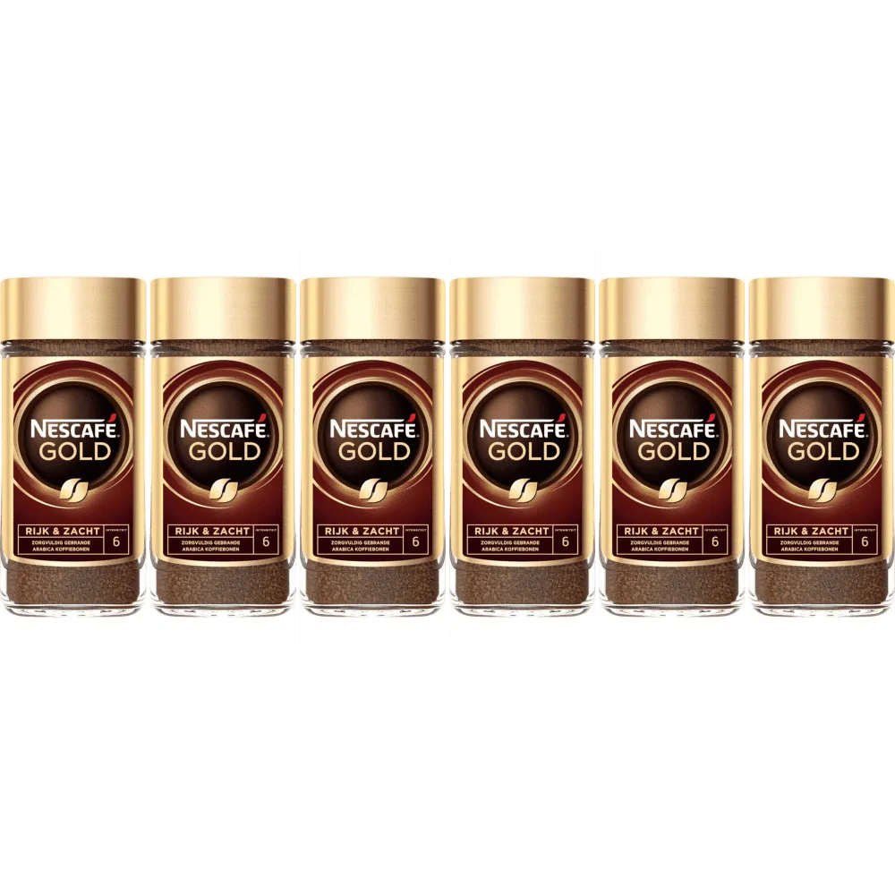 Nescafé Gold - kawa rozpuszczalna - 6 x 200 g