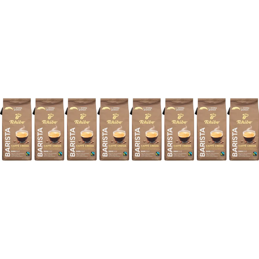 Tchibo Barista Caffè Crema - kawa ziarnista - 8 x 1 kg