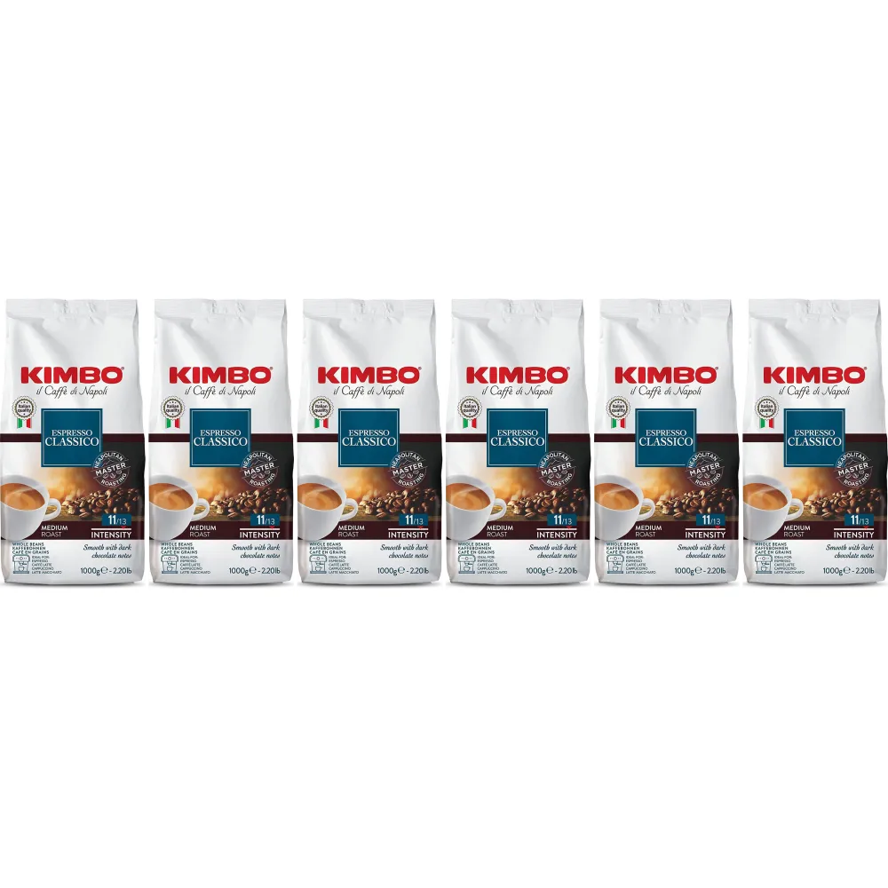 Kimbo Espresso Classico - ziarna kawy - 6 x 1 kg