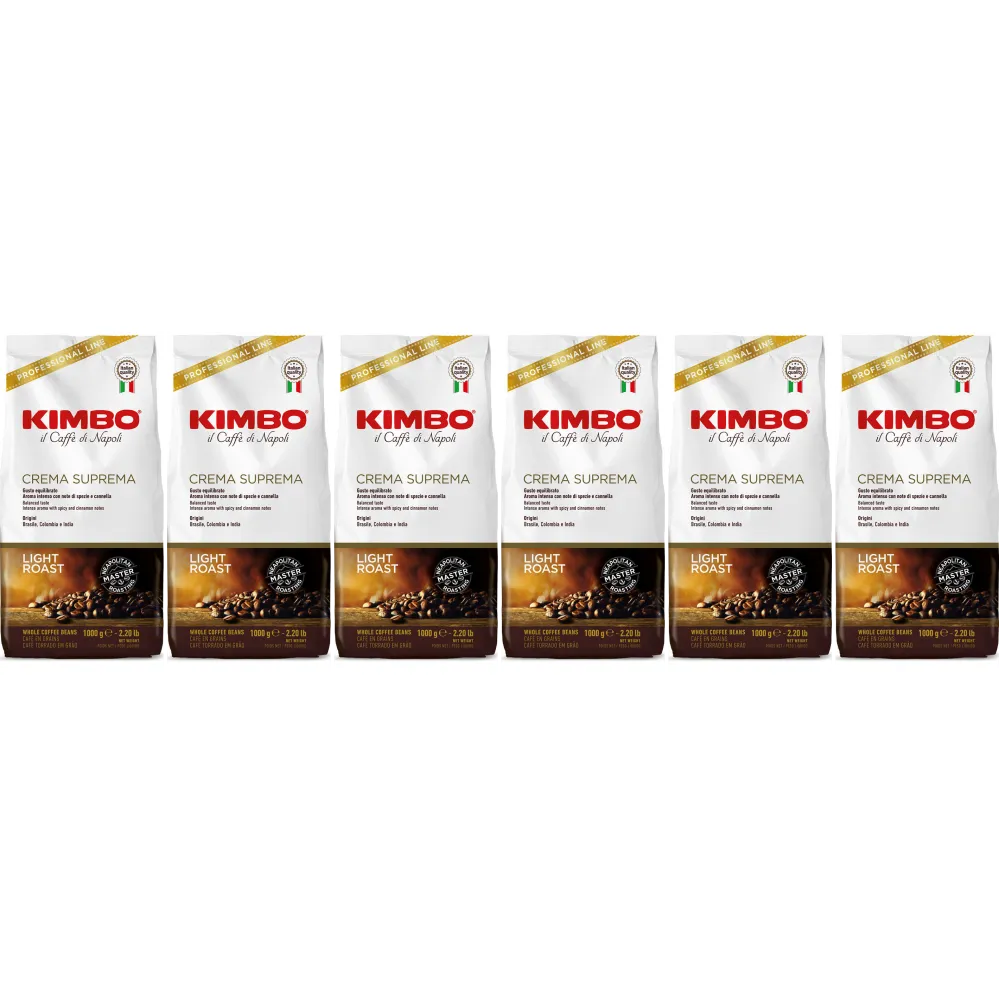 Kimbo Crema Suprema - kawa ziarnista - 6 x 1 kg