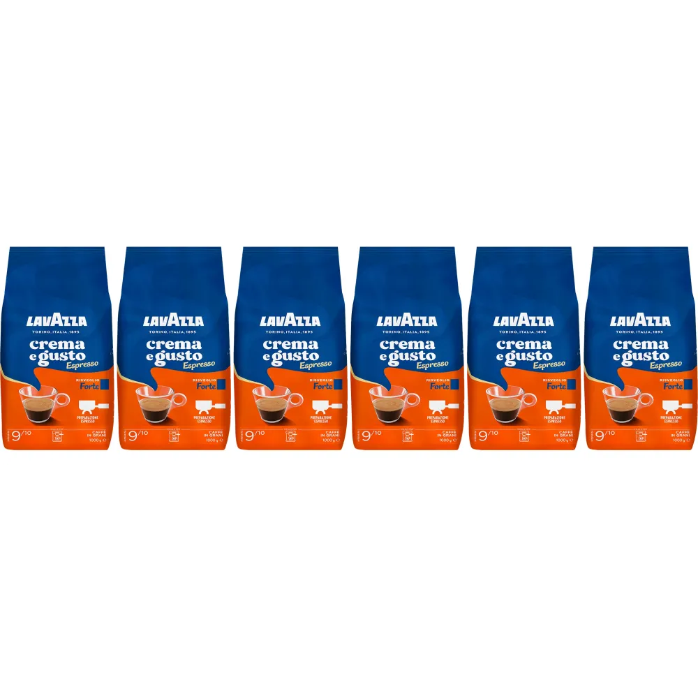 Lavazza Crema e Gusto Espresso Forte - kawa ziarnista - 6 x 1 kg