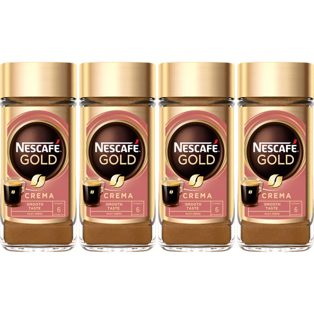 Nescafé Gold Crema - kawa rozpuszczalna - 4 x 100 gramów
