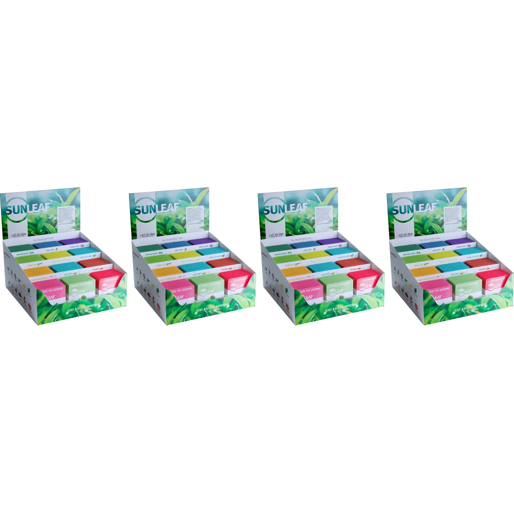 Różnorodna ekspozycja - Sunleaf - 4 x 12 x 10 torebek herbaty