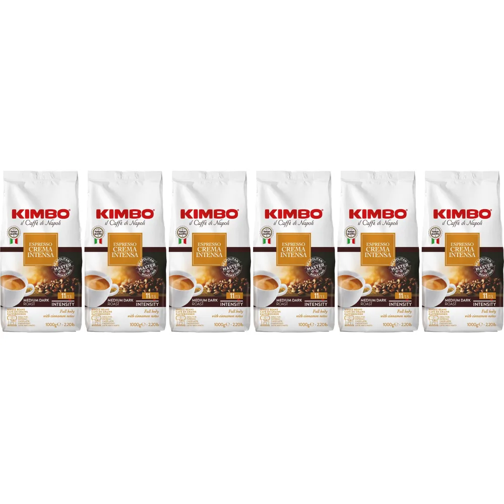 Kimbo Espresso Crema Intensa - kawa ziarnista - 6 x 1 kg