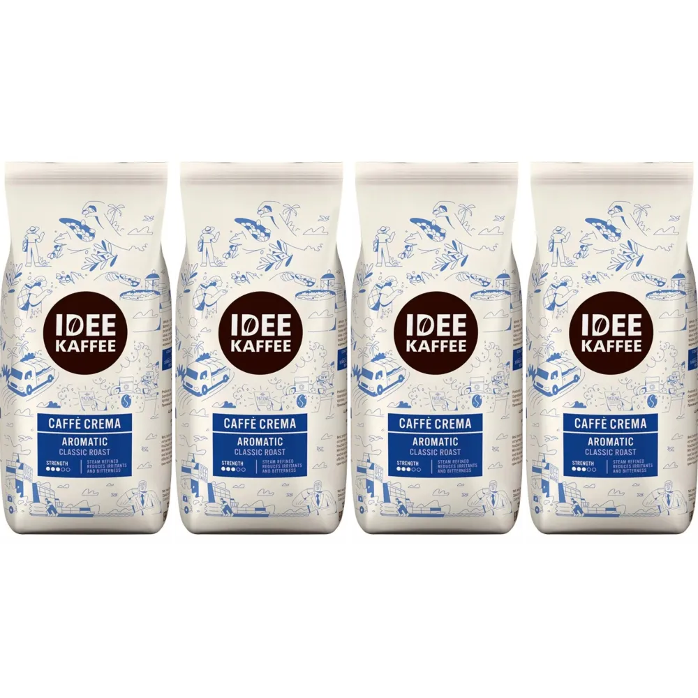 Idee Kaffee Caffè Crema Aromatic - kawa ziarnista - 4 x 1 kg