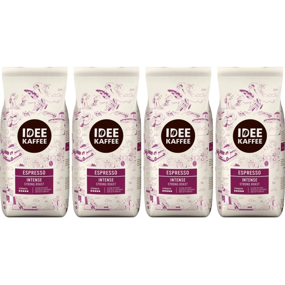 Idee Kaffee Espresso Intense - kawa ziarnista - 4 x 1 kg