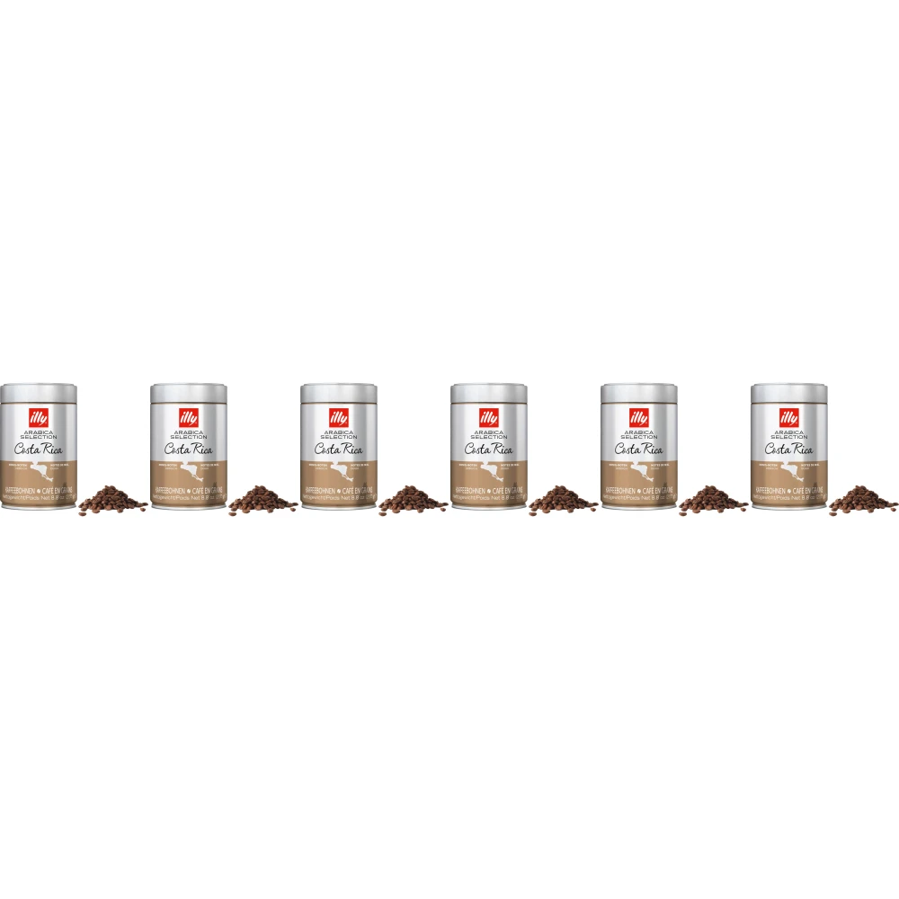 illy - ziarna kawy - 6 x Arabica Selection - Kostaryka - 250 gramów