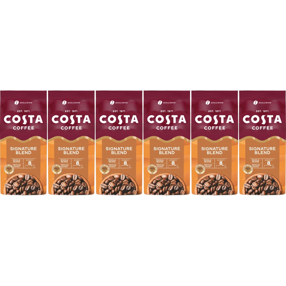 Costa Coffee Signature Blend Średnio Palona - ziarna kawy - 6 x 1 kilo