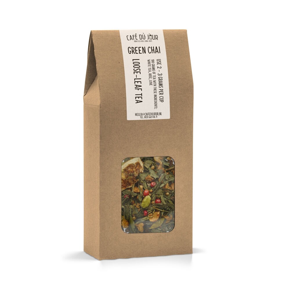 Green Chai - Herbata zielona 100 g - Café du Jour herbata sypka