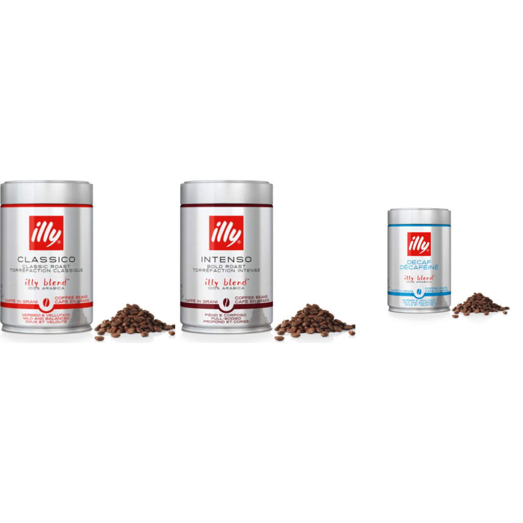 illy Zestaw Degustacyjny Espresso z Bezkofeinową - kawa ziarnista - 3 x 250 gramów