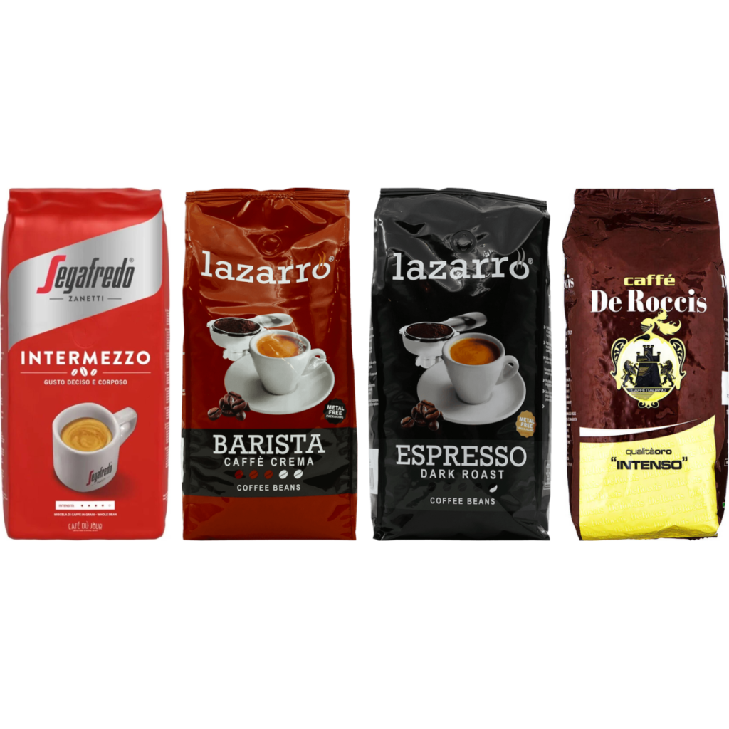 Włoska Selekcja Espresso - 4 x 1 kilo kawy ziarnistej