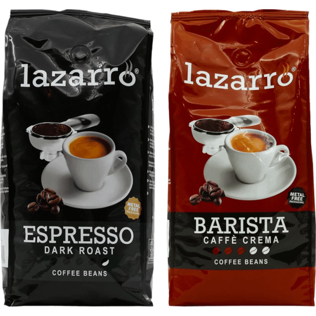 Lazarro Duet Ziaren - Dark Roast & Caffè Crema 2 x 1 kilo