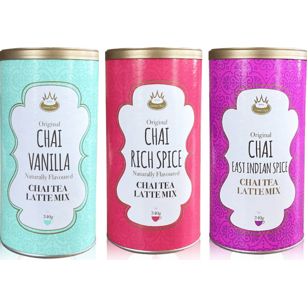 Royal Chai Latte Trio - Wanilia, Rich Spice & East Indian Spice 3 x 340g