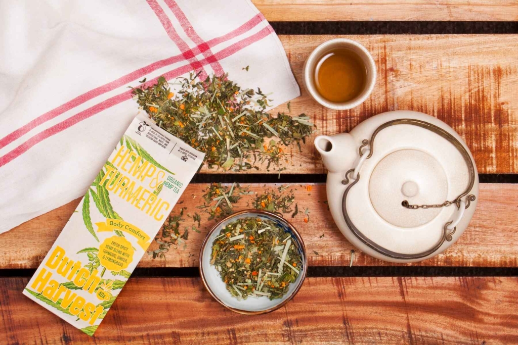 Hemp & Turmeric - Herbata z konopi i kurkumy 50 gram - Dutch Harvest herbata loose