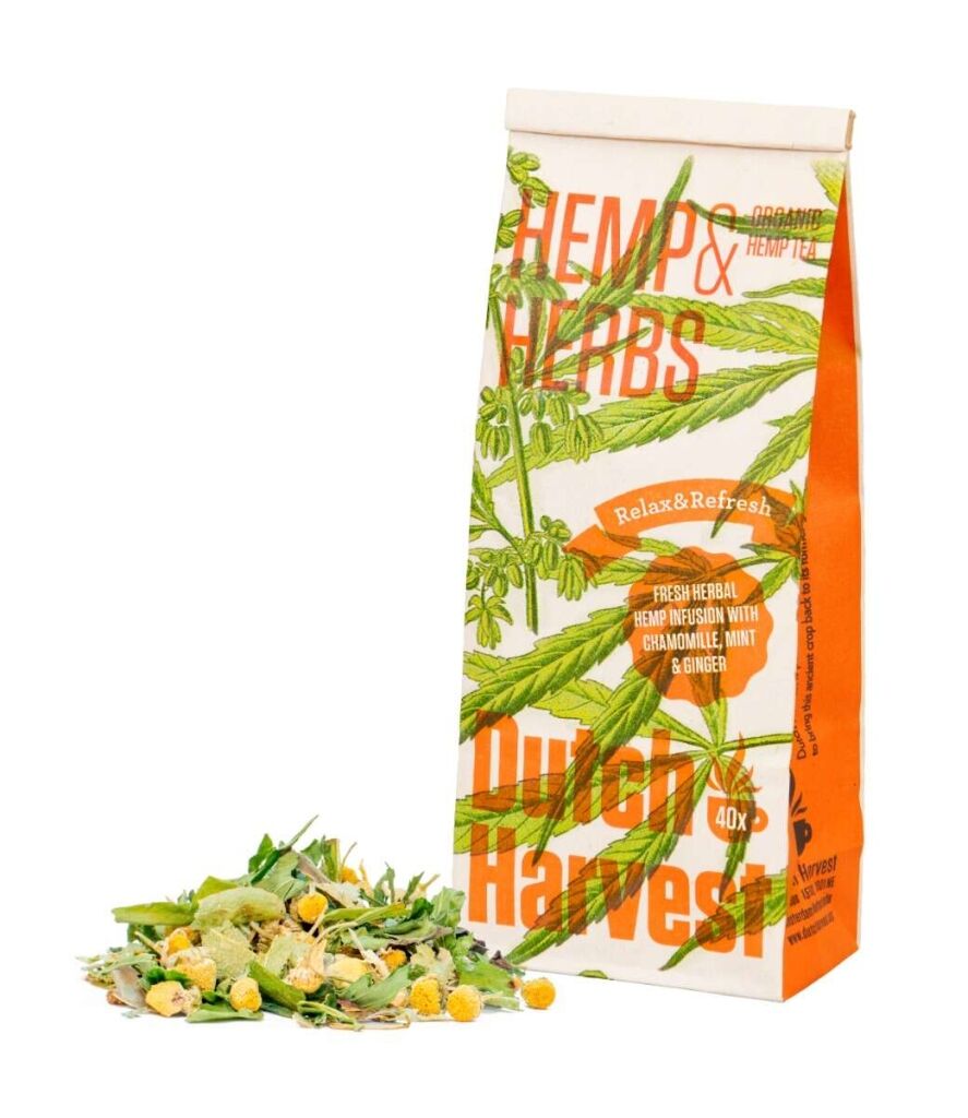 Hemp & Herbs - Mieszanka herbaty z konopi i ziół 40 gram - Dutch Harvest herbata sypana