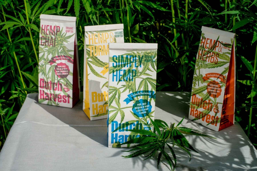Hemp & Herbs - Mieszanka herbaty z konopi i ziół 40 gram - Dutch Harvest herbata sypana