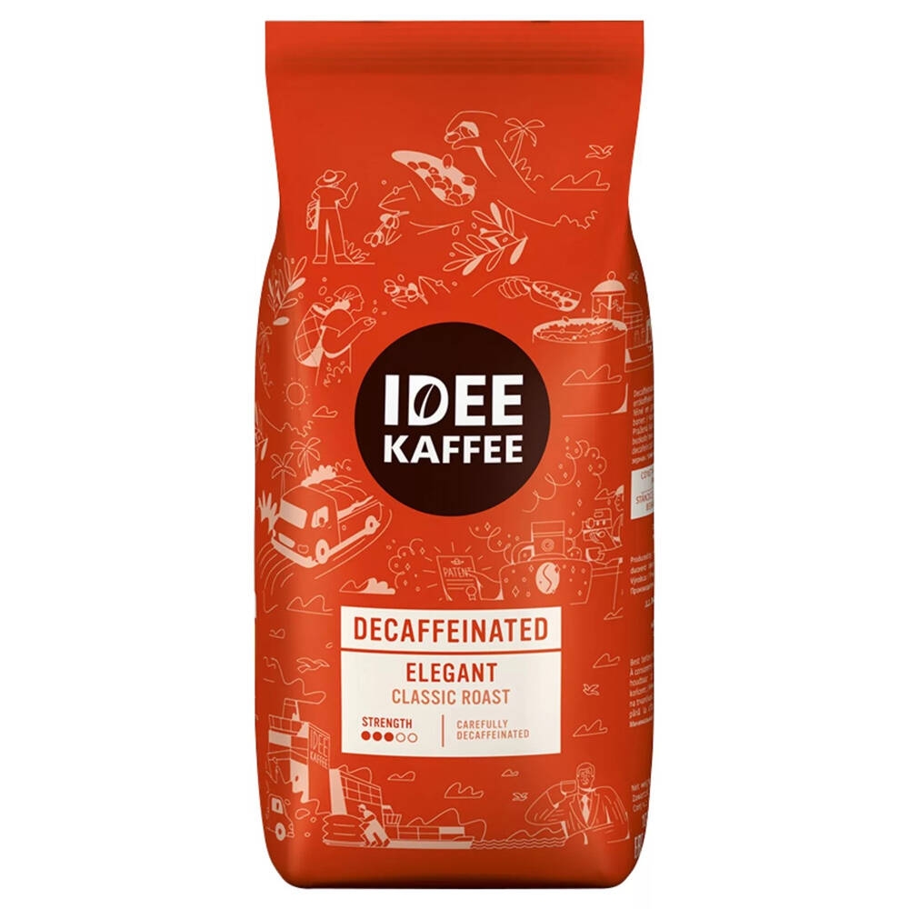 IDEE Kaffee Elegant Bezkofeinowa - kawa ziarnista - 1 kg