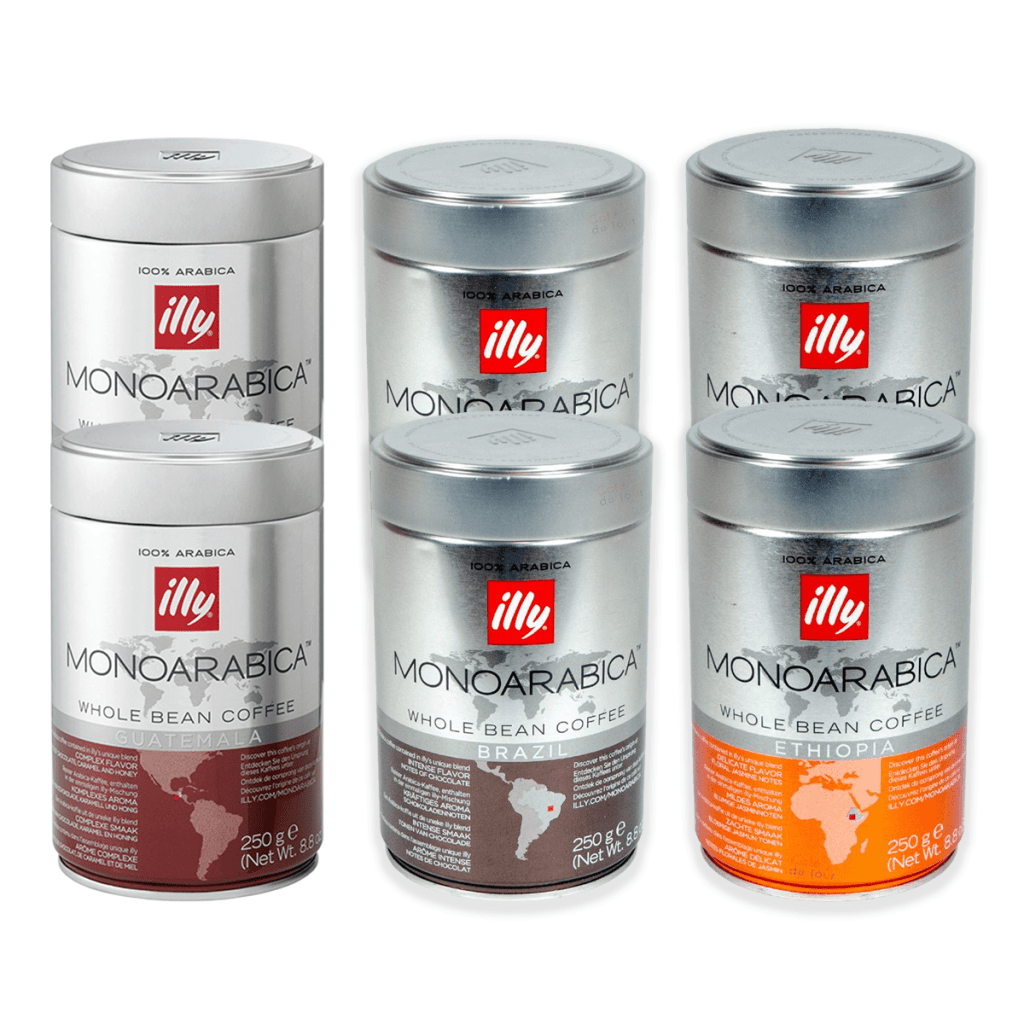 illy Monoarabica pakiet degustacyjny - kawa ziarnista - 6 x 250g