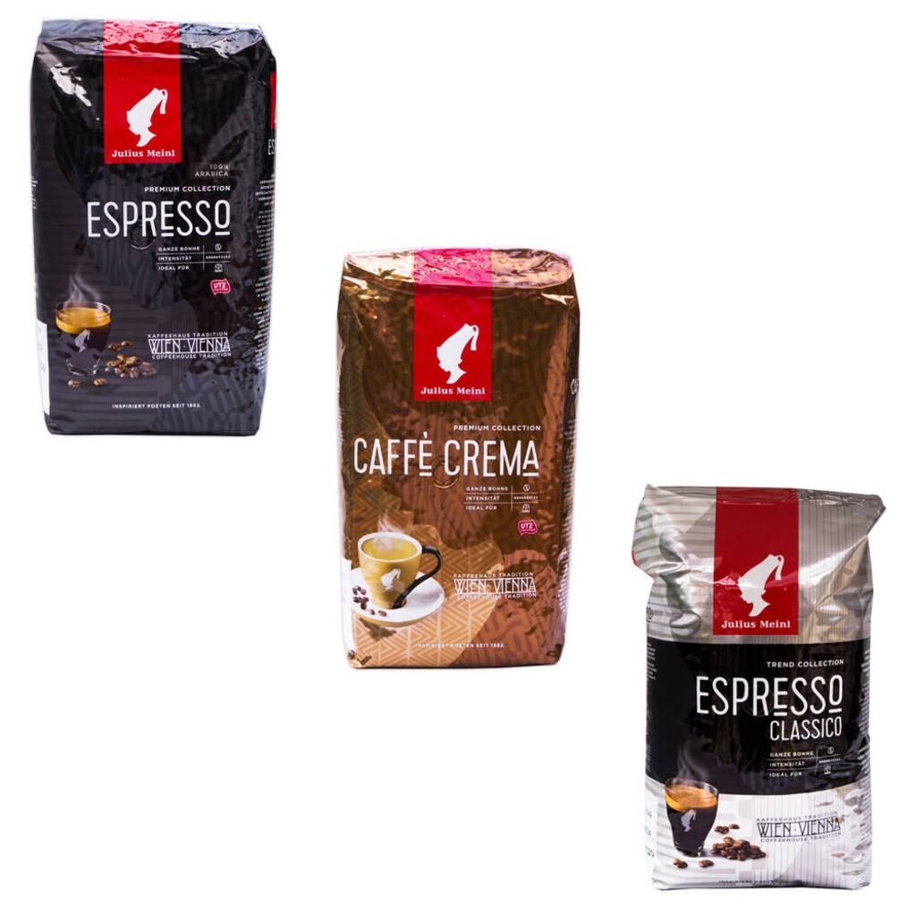 Zestaw degustacyjny ziaren kawy Julius Meinl 3 x 1 kg