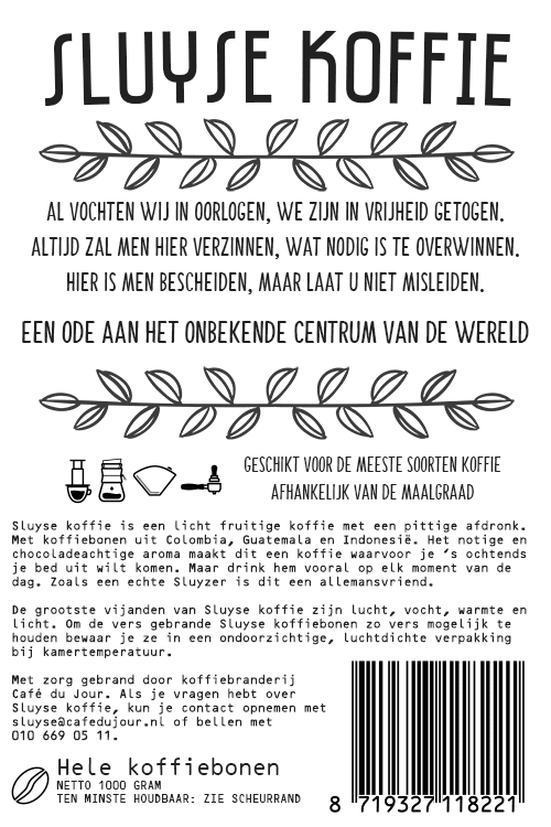 Sluyse kawa – hołd dla Maassluis