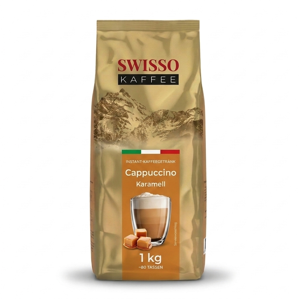 Swisso Kaffee Cappuccino Karmelowe - cappuccino rozpuszczalne - 1 kg