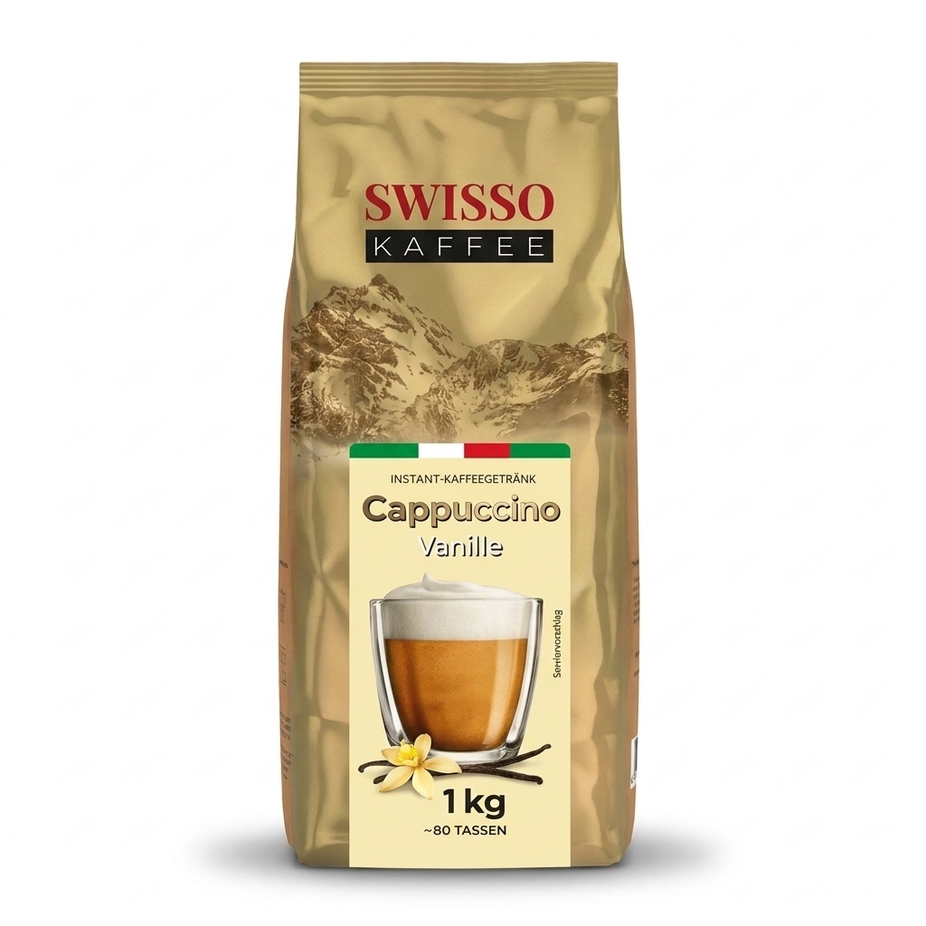 Swisso Kaffee Cappuccino Waniliowe - cappuccino rozpuszczalne - 1 kg