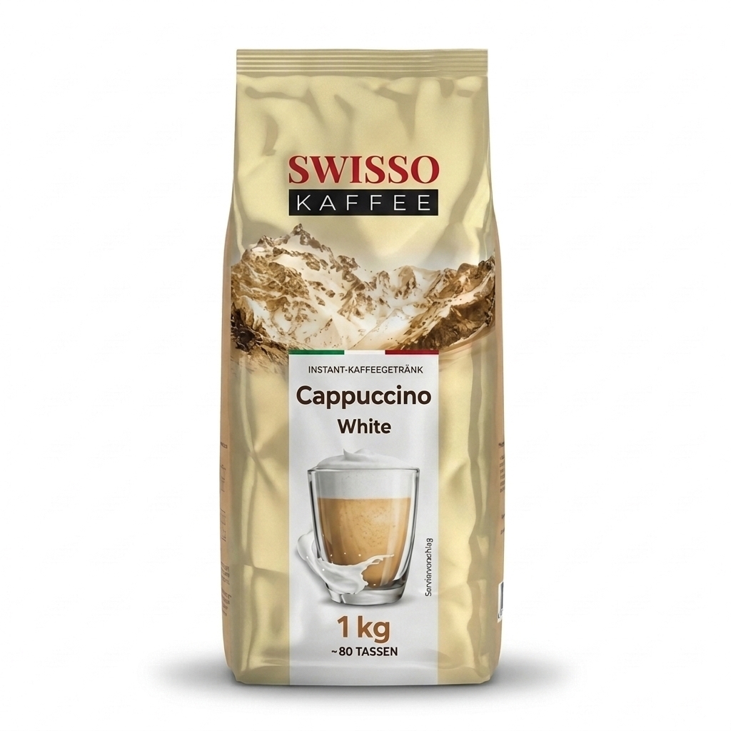 Swisso Kaffee Cappuccino White - cappuccino rozpuszczalne - 1 kg