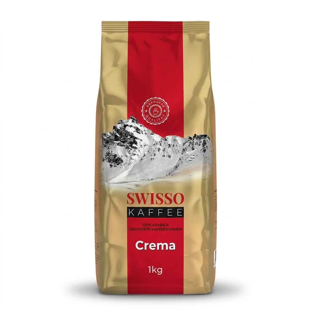 Swisso Kaffee Crema - kawa ziarnista - 1 kg