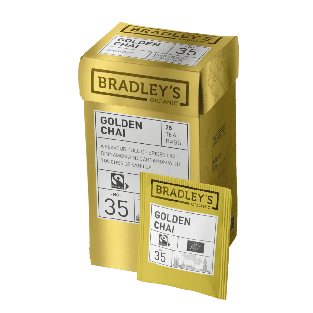 Golden Chai No.35 - Bio & Fairtrade - Bradley's - 25 torebek herbaty