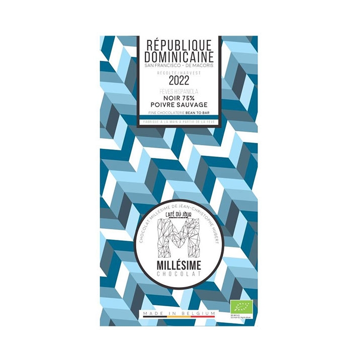 Millésime - Dominikańska (z dzikim pieprzem) - 75% ciemna czekolada