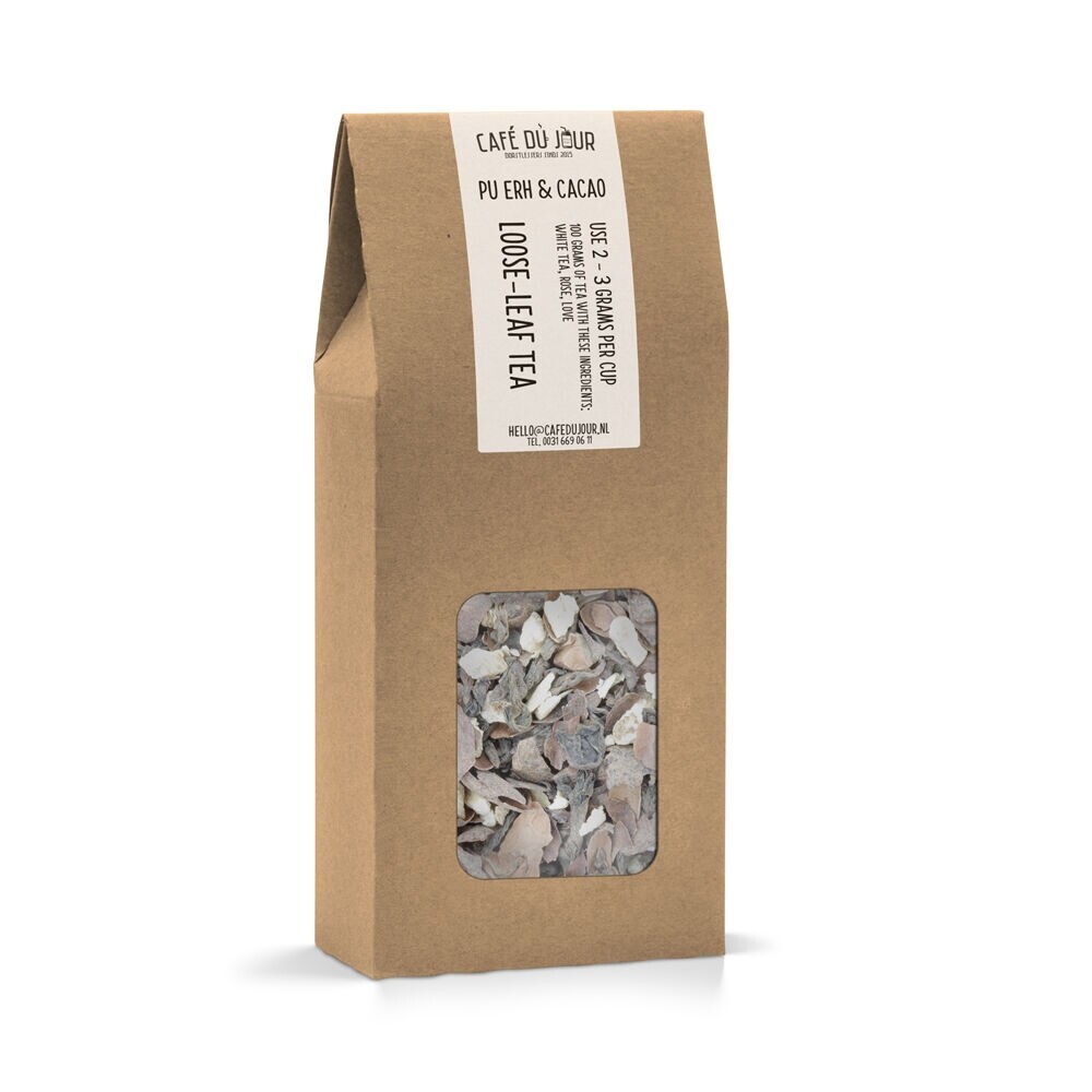 Pu Erh & Cocoa - herbata Pu-Erh 100 g - herbata sypka Café du Jour