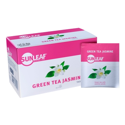 Zielona herbata jaśminowa - Sunleaf - 25 torebek herbaty