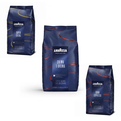 Pakiet degustacyjny Lavazza Blue line - kawa ziarnista - 3 x 1 kg