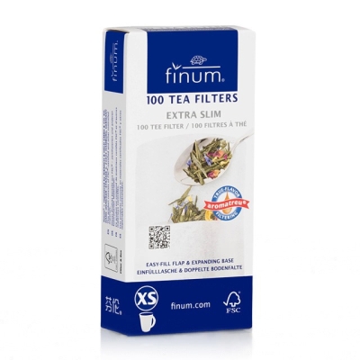 Filtry do herbaty XS Finum - 1 do 2 filiżanek - 100 sztuk