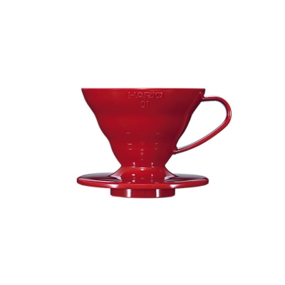 Dripper Hario V60 - plastikowy czerwony - rozmiar 01