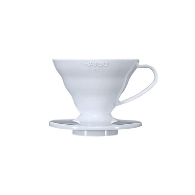 Dripper Hario V60 - plastikowy biały - rozmiar 01