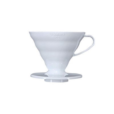 Dripper Hario V60 - plastikowy biały - rozmiar 02