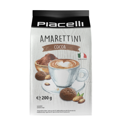 Amarettini Cocoa - włoskie makaroniki - 200 gramów