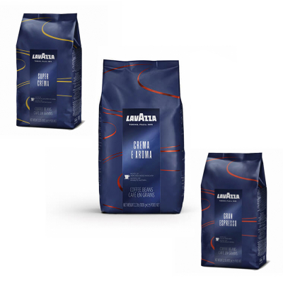 Pakiet degustacyjny Lavazza Blue line - kawa ziarnista - 3 x 1 kg