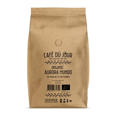 Café du Jour Organic Aurora Mundo - kawa ziarnista - 500 gramów